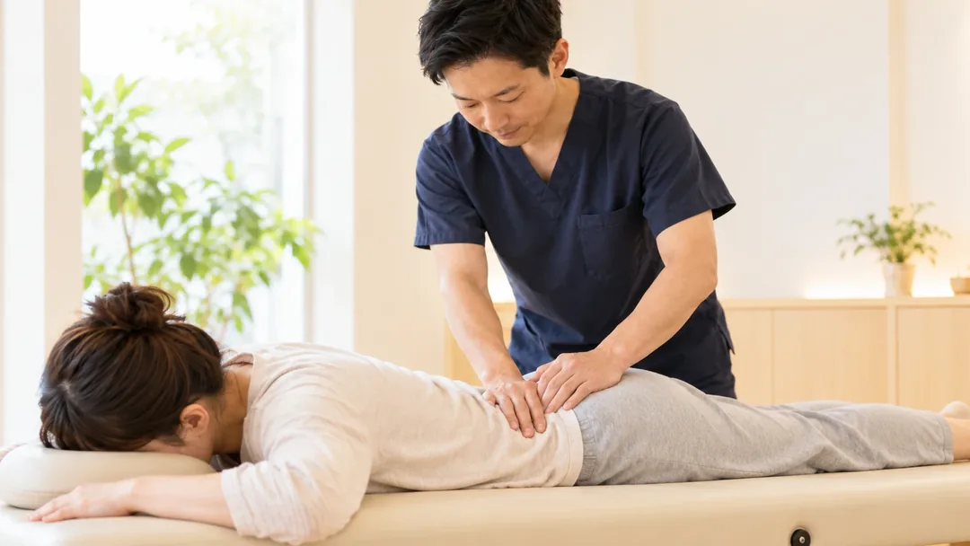 腰から骨盤まわりの施術